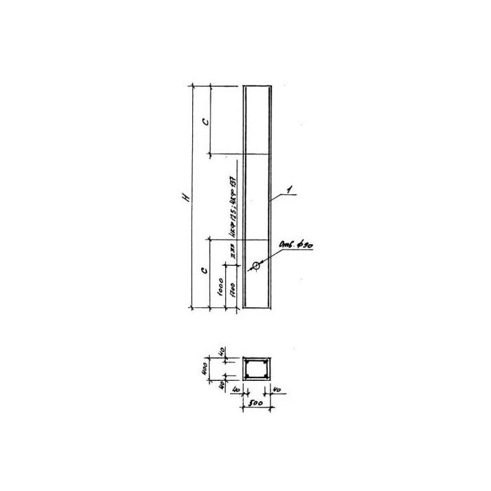 Колонна фахверковая 9Кф 151-1